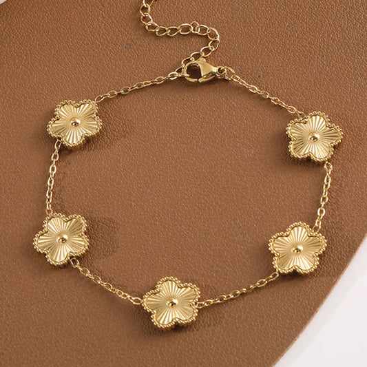 Lucky Clover Flower Bracelet