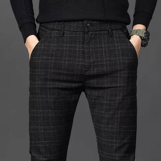 Checked Dress Trousers