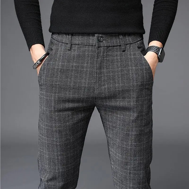 Checked Dress Trousers